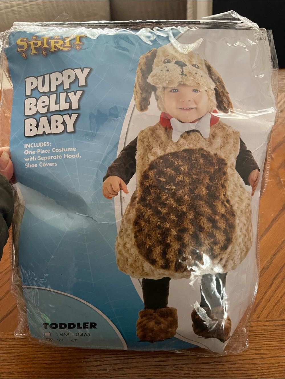 Spirit Brown and Cream Puppy Belly Toddler Costume